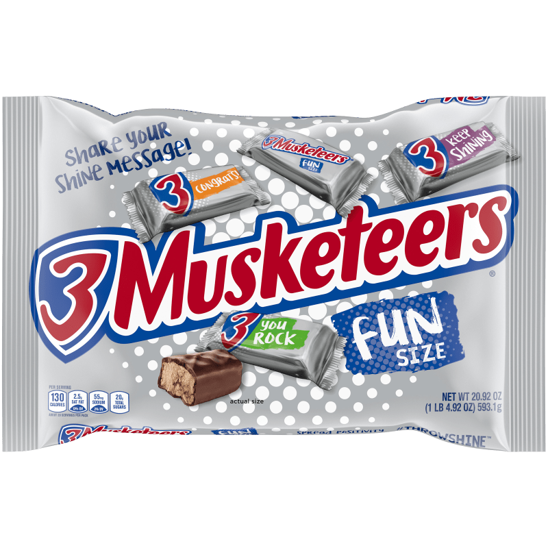 ✨ 3 Musketeers Fun Size - ¡Chocolate para Llevar! ✨