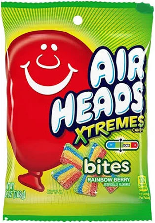 Airheads Xtremes Bites Rainbow Berry (108g) - Dulces Aciditos