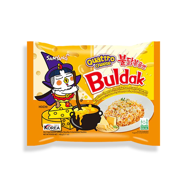 Samyang Buldak Ramen Sabor Pollo Picante Cuatro Quesos