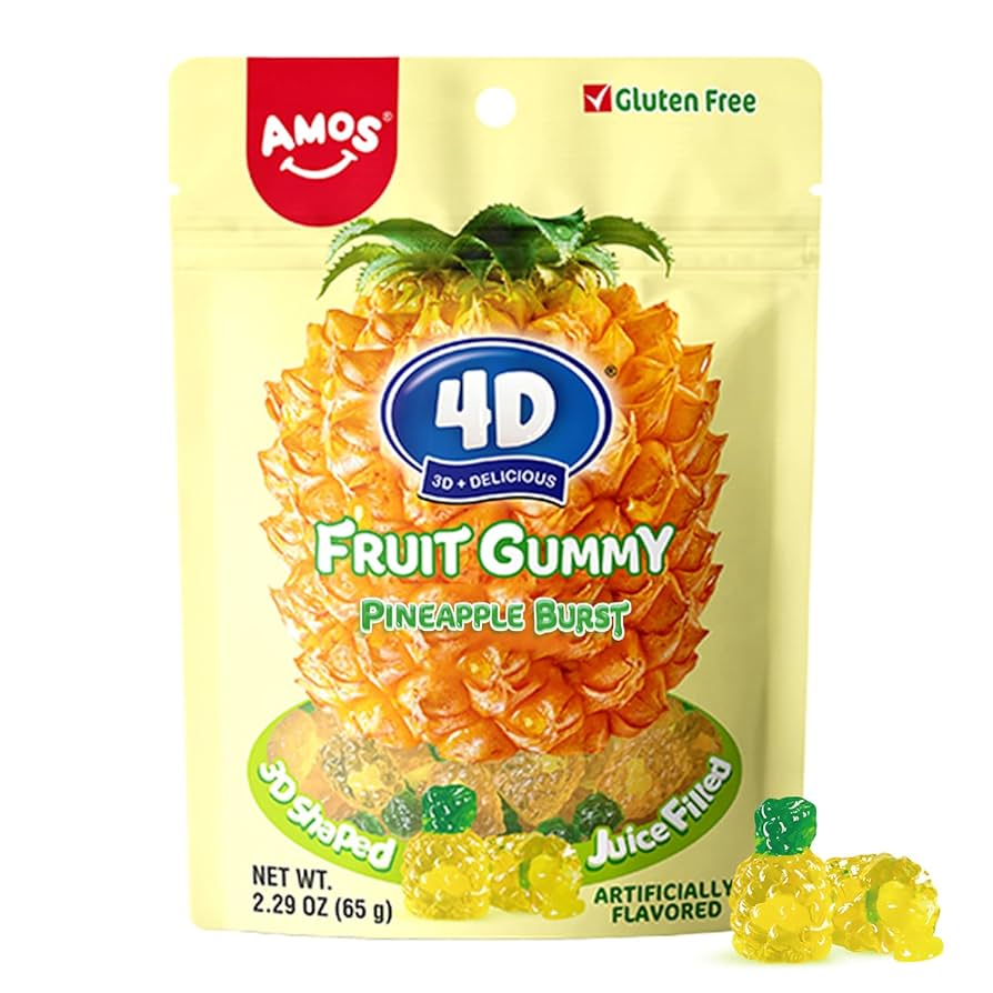 AMOS 4D GUMMY PIÑA 65G