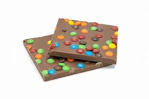 M&M MINIS chocolate bark