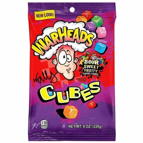 WARHEADS CUBES NOW MORE SOUR 127G