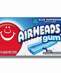 Airheads Gum Sugar Free Blue Raspberry