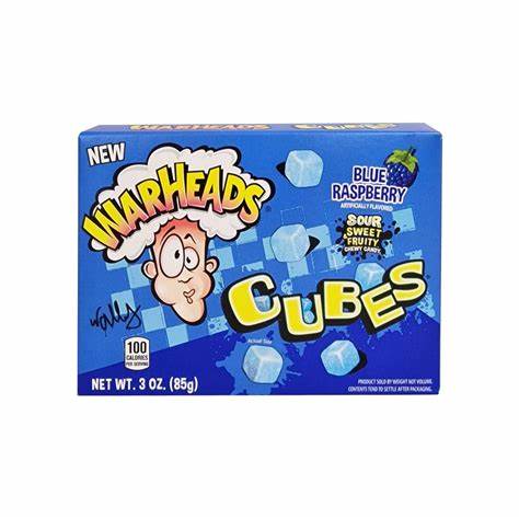 Warheads Cubes Caja Blue Raspberry