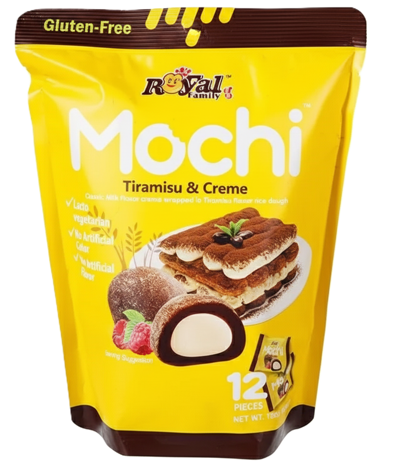 Mochi Royal Family Sabor Tiramisú (180 g) - Fusión Japonesa-Italiana