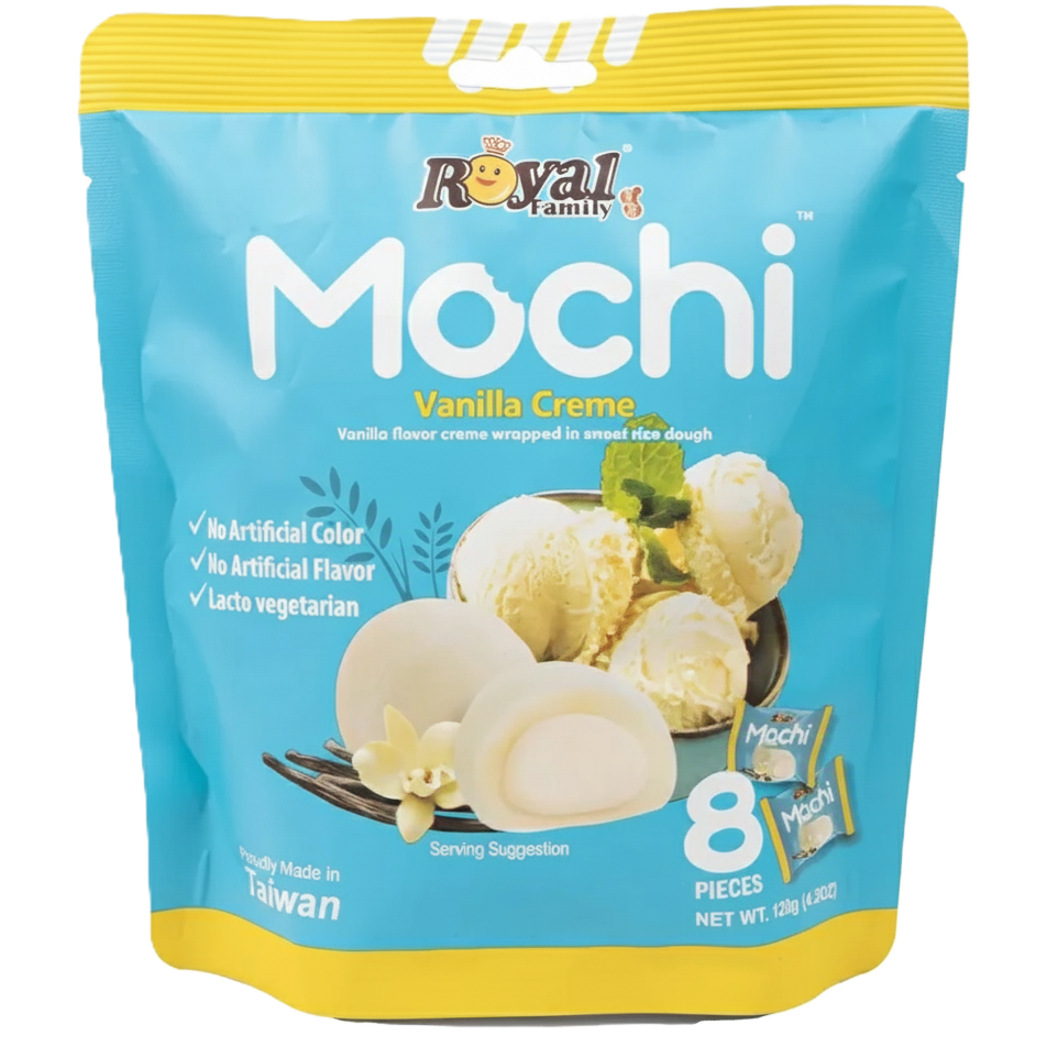 Mochi Royal Family Sabor Vainilla (120 g) - Postre Japonés