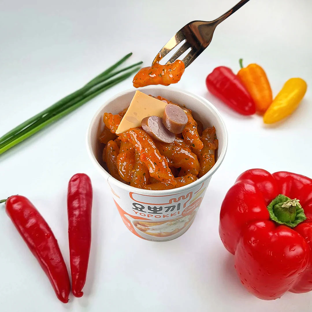 Tteokbokki de queso