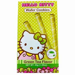 HELLO KITTY WAFER COOKIES GREEN TEA FLAVOR