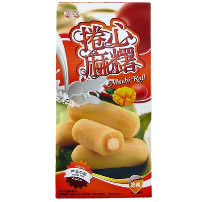 Mochi Roll Royal Family Sabor Mango (150 g) - Postre Tropical