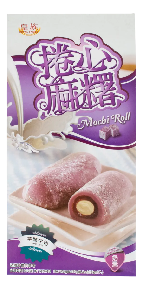 Mochi Roll Royal Family Sabor Taro (150 g) - Postre Exótico