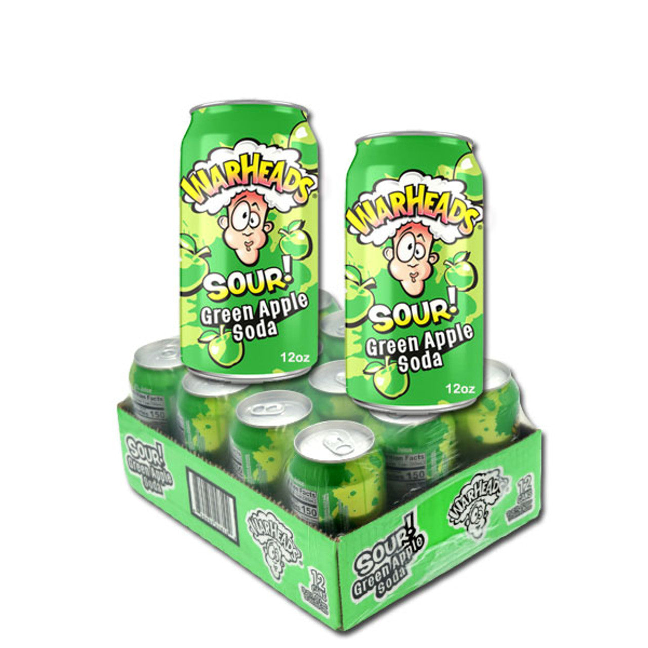 Warheads Sour Green Apple Soda